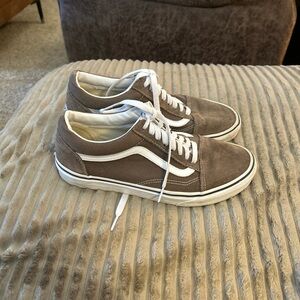 Vans Brown and White Unisex Sneakers